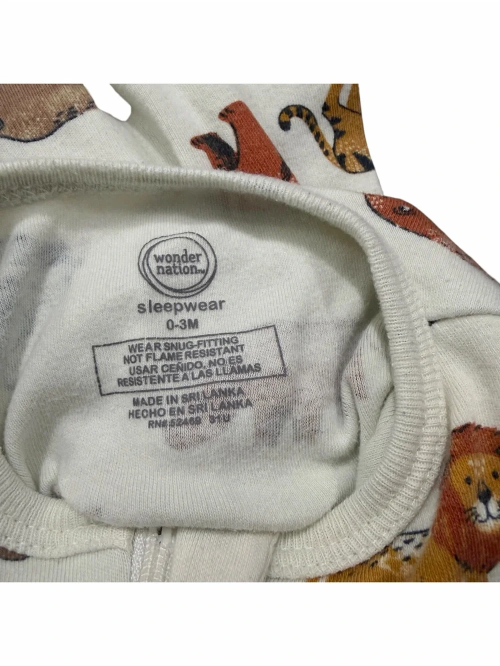 0-3M Zip Up and Snap Pajamas Bundle Lot Of 6 PJs 0-3 Months